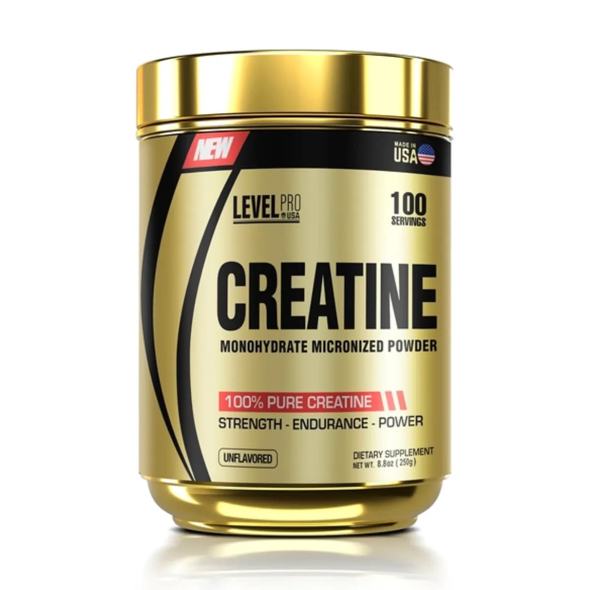 Creatina Monohidratada Micronizada LEVEL PRO USA 250 GR