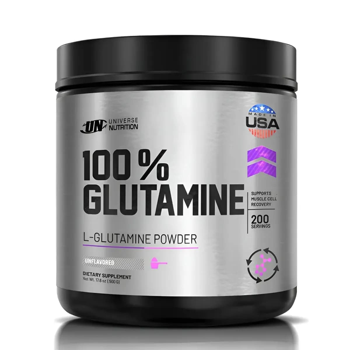 100% L-Glutamina UN 500 GR