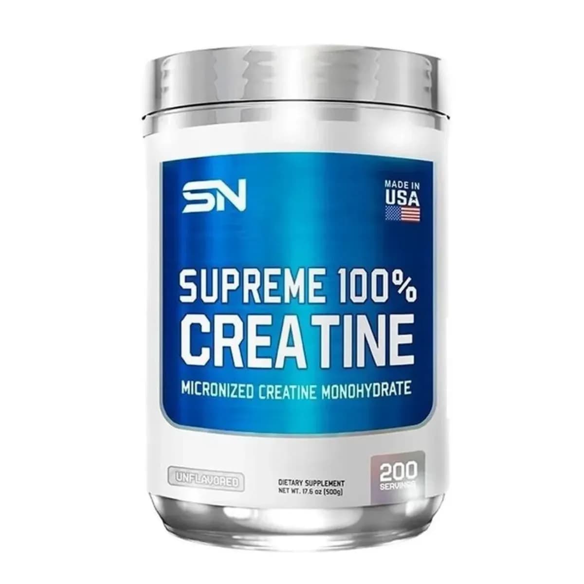 100% Creatina Monohidratada SUPREME NUTRITION USA 500 GR