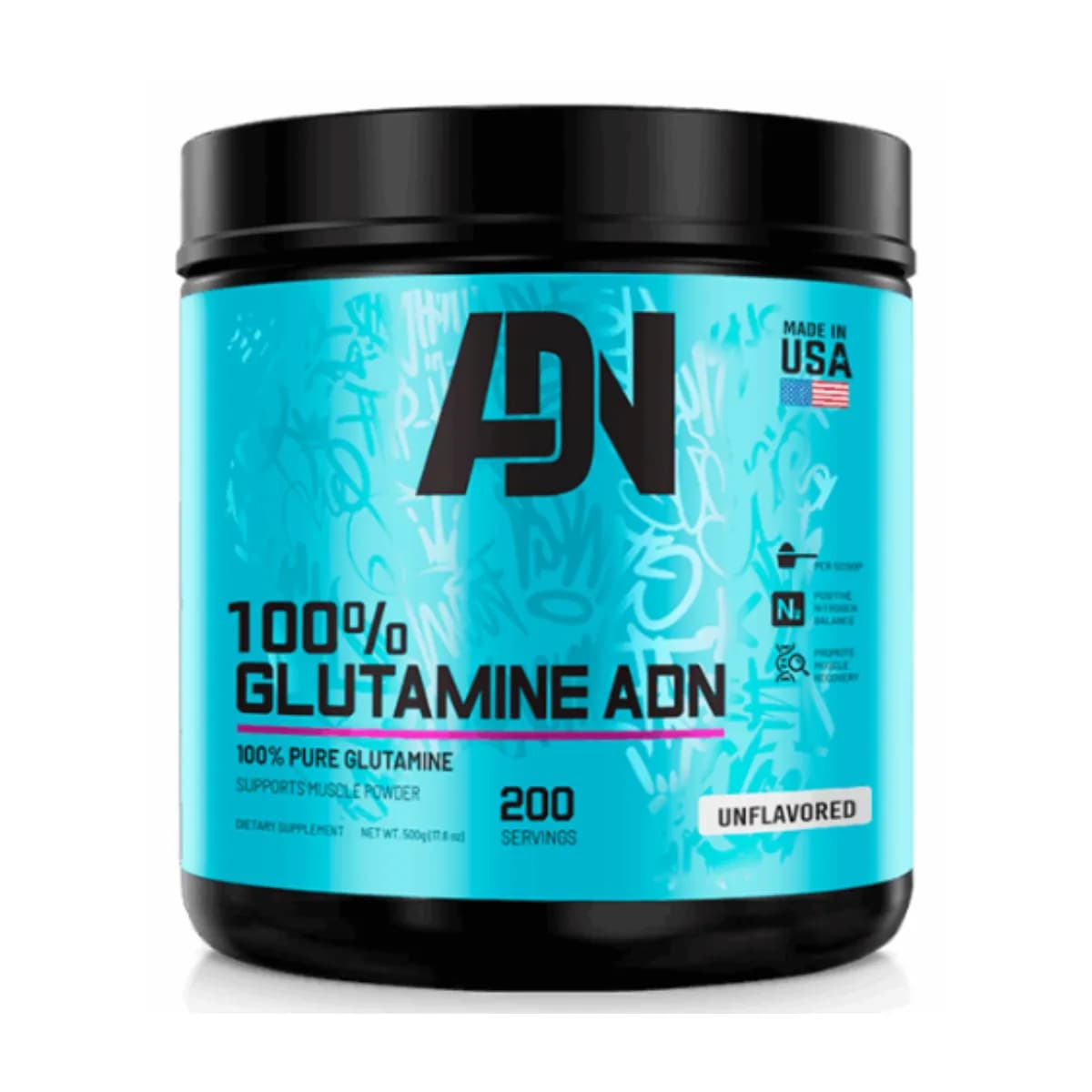 100% L-Glutamina ADN 500 GR