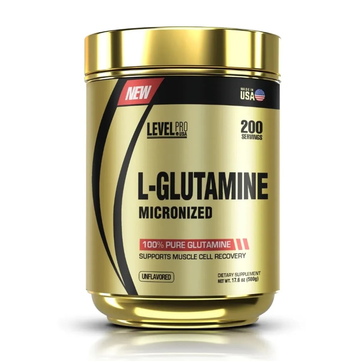 L-Glutamina Micronizada LEVEL PRO USA 500 GR
