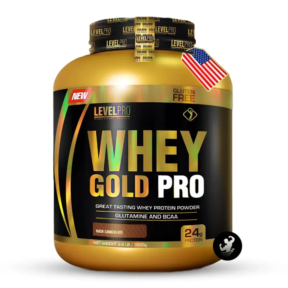 Whey Gold Pro LEVEL PRO USA 6.6 LB